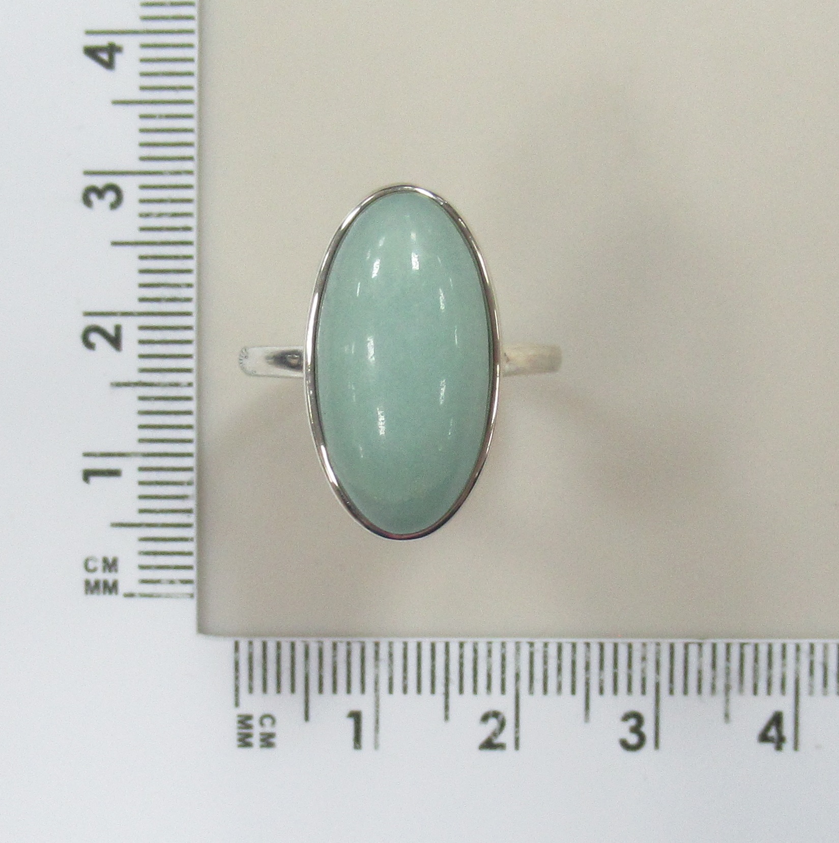 Серебряное кольцо с амазонитом